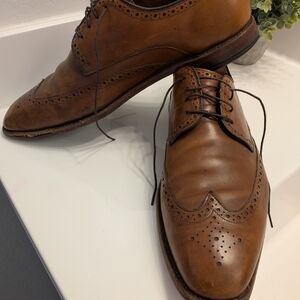 Allen Edmonds Brown Leather Wingtip Dress Shoes